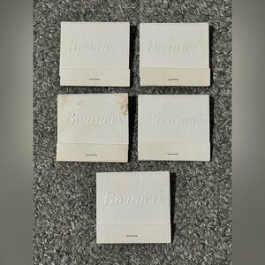 Lot 5 Vintage Matchbook Brenners Steak House Restaurant Houston TX Texas FLAWS